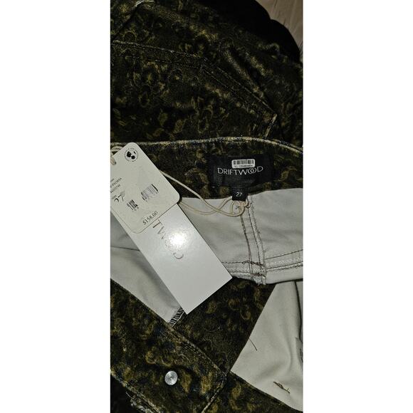 NWT Free People DRIFTWOOD Burnt Printed Jeans $158 SIZE 27 Brown - Picture 3 of 3